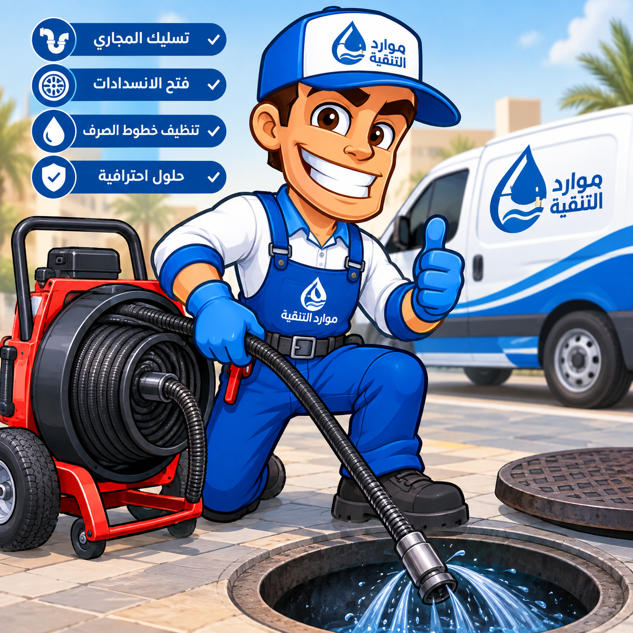 شركة موارد التنقية لخدمات تسليك المجاري