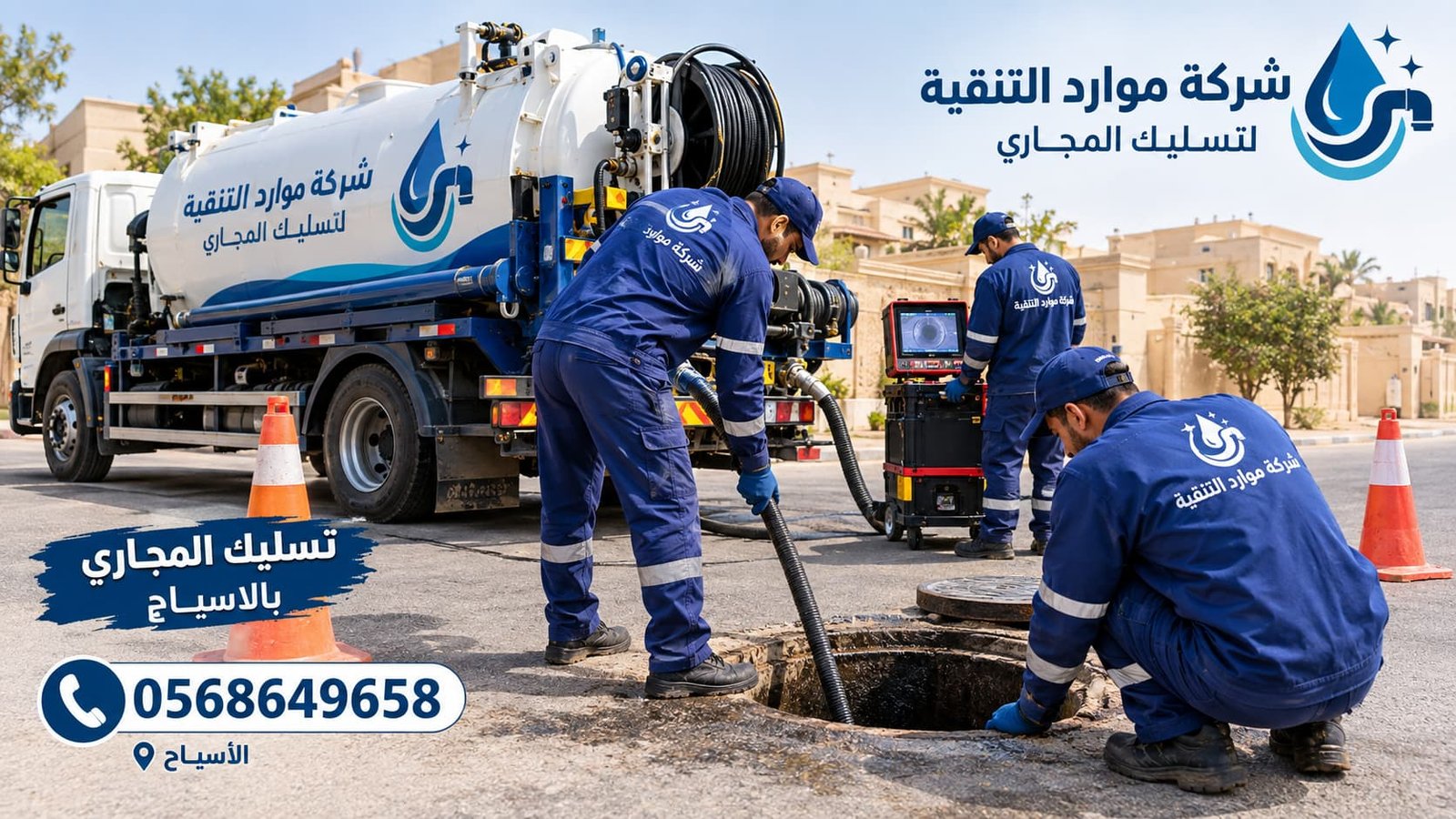 افضل شركة تسليك مجاري بالأسياح